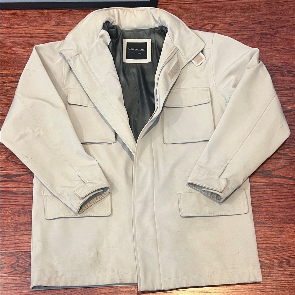 Men’s Andrew Marc Windbreaker, No size, approx Size Men’s Medium